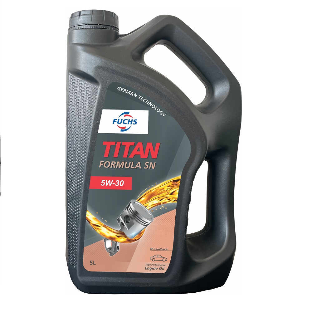 روغن موتور فوکس TITAN 5W-30 SN ۵ لیتری (کج‌جعبه – لیبل آسیب‌دیده)