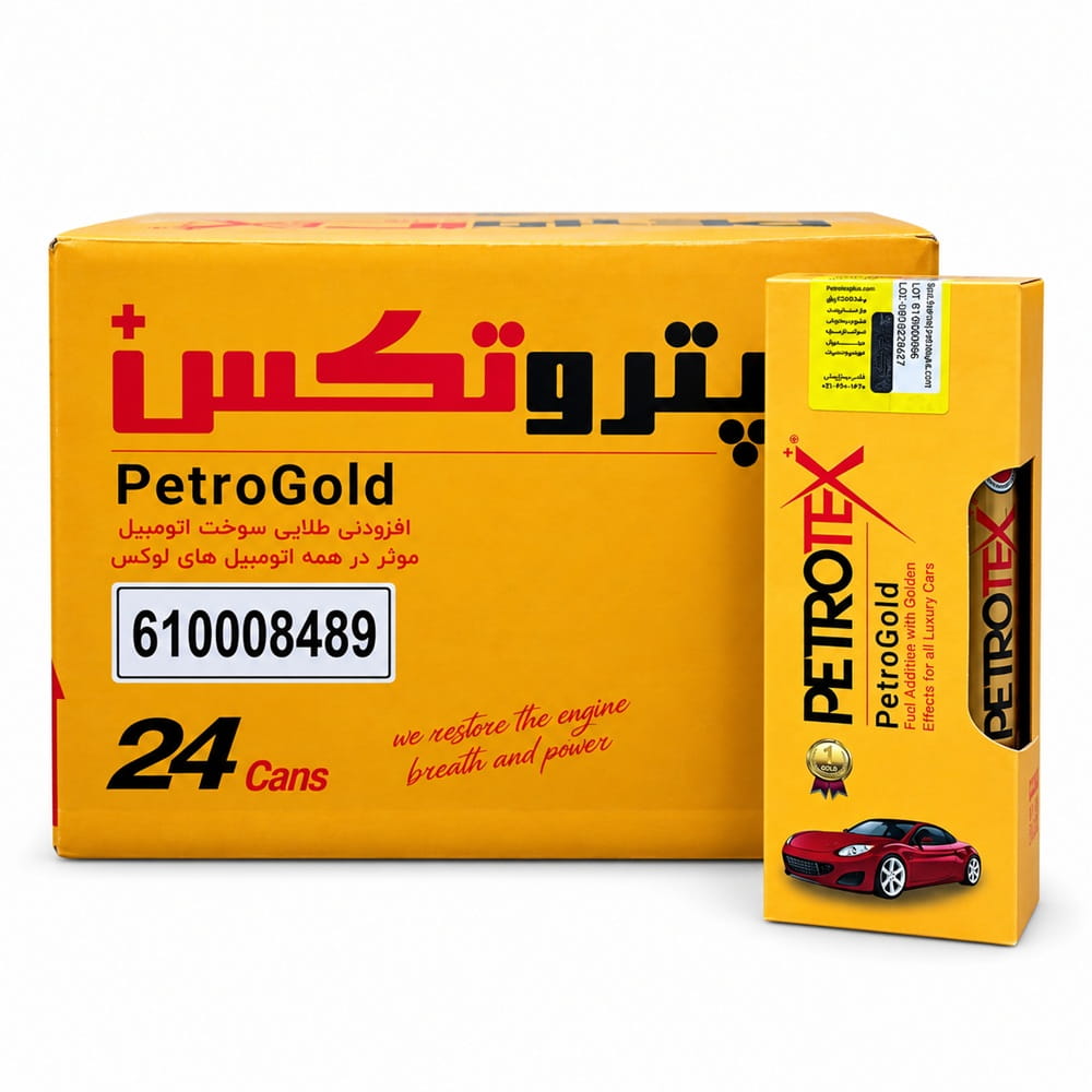 کارتن 24 عددی اکتان بوستر پتروتکس PetroGold 300 میلی‌لیتر