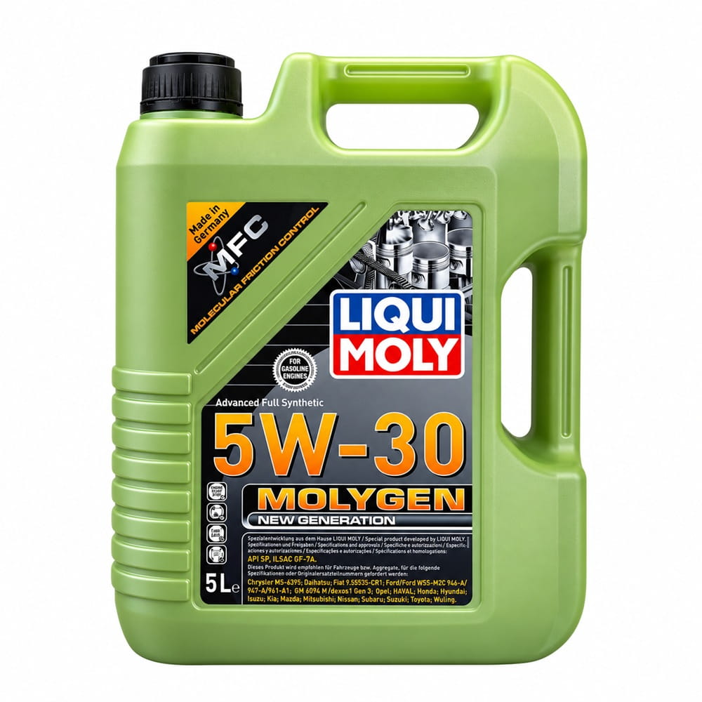 روغن موتور لیکومولی Molygen New Generation 5W-30 API SQ حجم 5 لیتر کد 9952